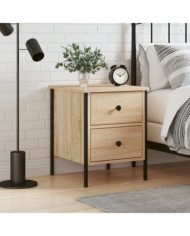 Table de chevet chêne sonoma 40x42x50 cm bois d'ingénierie | Mobilier & Déco