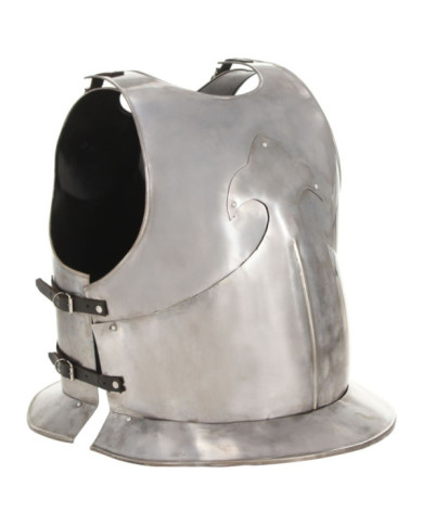 Cuirasse d'armure corporelle chevalier médiéval Argenté Acier | Mobilier & Déco