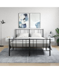 Tables de chevet murales 2 pcs blanc 35x35x20 cm | Mobilier & Déco