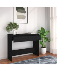 Table console noir 100x35x76,5 cm bois d'ingénierie | Mobilier & Déco