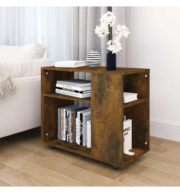 Table d'appoint Chêne fumé 70x35x55 cm Bois d'ingénierie | Mobilier & Déco