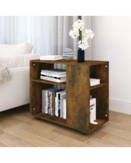 Table d'appoint Chêne fumé 70x35x55 cm Bois d'ingénierie | Mobilier & Déco
