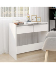 Table console Blanc 89x41x76,5 cm Acier | Mobilier & Déco