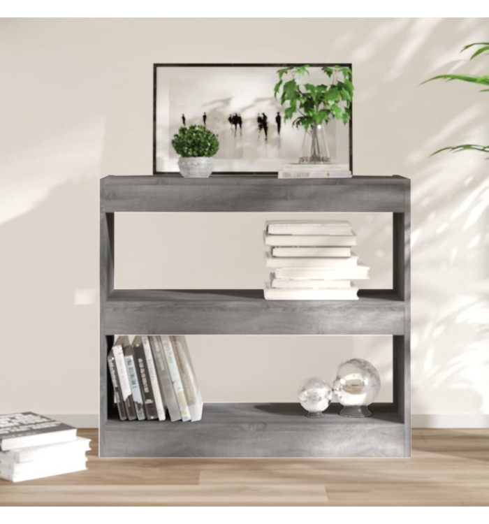 Bibliothèque/Séparateur de pièce sonoma gris 80x30x72 cm | Mobilier & Déco