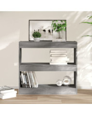 Bibliothèque/Séparateur de pièce sonoma gris 80x30x72 cm | Mobilier & Déco