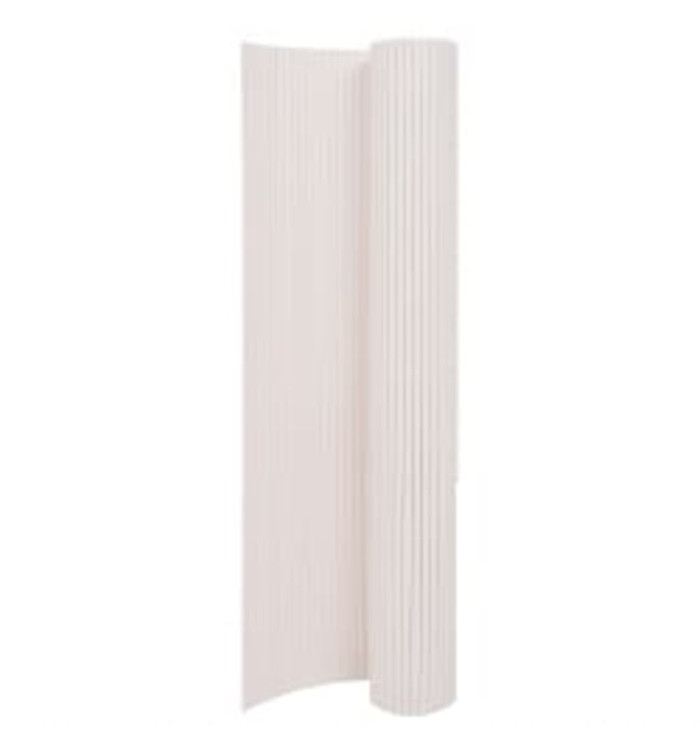 Clôture de jardin double face 110x300 cm Blanc | Mobilier & Déco
