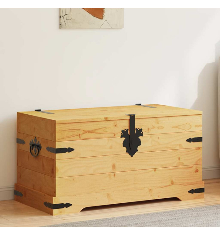 Coffre de rangement Pin mexicain Gamme Corona 91x49,5x47 cm | Mobilier & Déco
