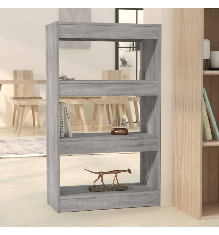 Bibliothèque/Séparateur de pièce Sonoma gris Bois d'ingénierie | Mobilier & Déco