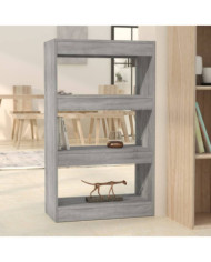Bibliothèque/Séparateur de pièce Sonoma gris Bois d'ingénierie | Mobilier & Déco
