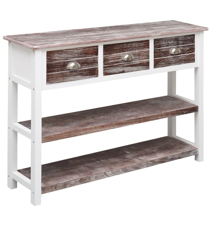 Buffet Marron antique 108x30x76 cm Bois de Paulownia massif | Mobilier & Déco
