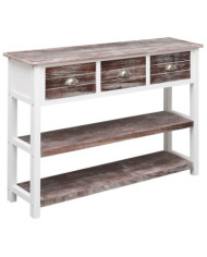 Buffet Marron antique 108x30x76 cm Bois de Paulownia massif | Mobilier & Déco