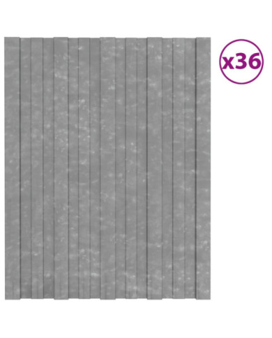 Panneaux de toiture 36 pcs Acier galvanisé Argenté 60x45 cm | Mobilier & Déco