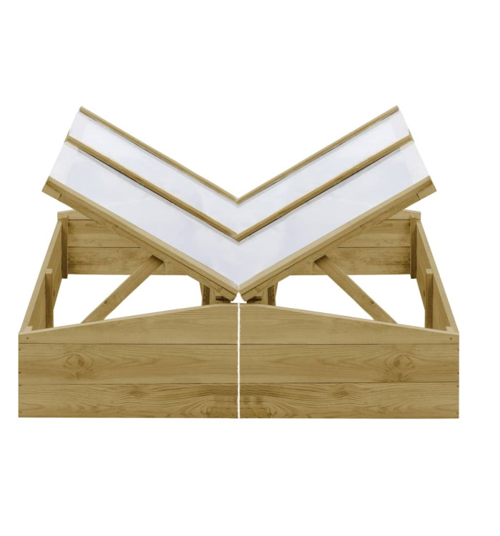 Serres 2 pcs Bois de pin imprégné 100x50x35 cm | Mobilier & Déco
