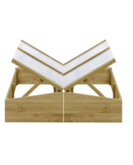 Serres 2 pcs Bois de pin imprégné 100x50x35 cm | Mobilier & Déco