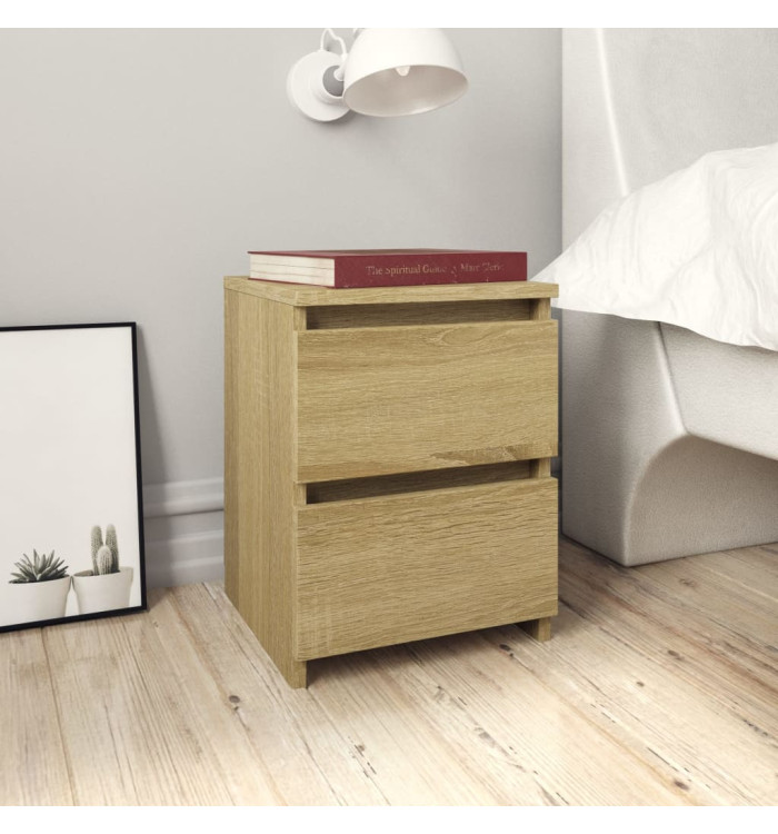 Table de chevet Chêne sonoma 30x30x40 cm Bois d'ingénierie | Mobilier & Déco