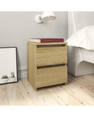 Table de chevet Chêne sonoma 30x30x40 cm Bois d'ingénierie | Mobilier & Déco