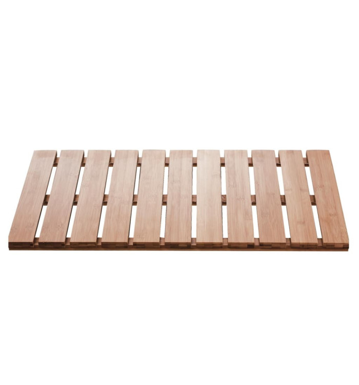 RIDDER Tapis de salle de bain Bois Grating Nature 72x38 cm | Mobilier & Déco