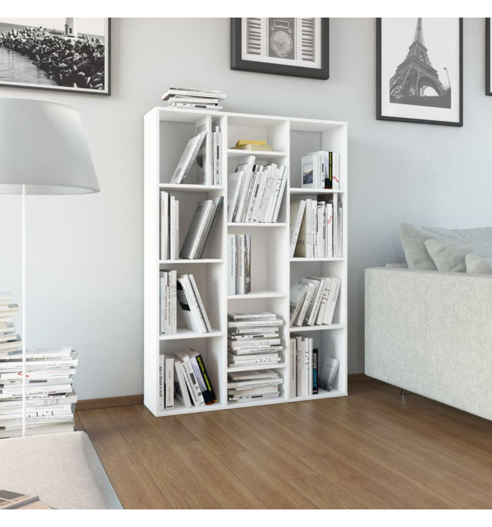 Séparateur de pièce/Bibliothèque Blanc 100x24x140 cm | Mobilier & Déco
