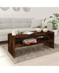 Table basse Chêne fumé 100x40x40 cm Bois d'ingénierie | Mobilier & Déco