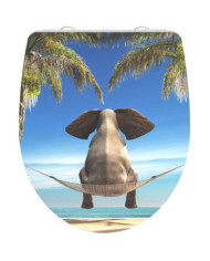 SCHÜTTE Siège de toilette avec fermeture en douceur HAPPY ELEPHANT | Mobilier & Déco