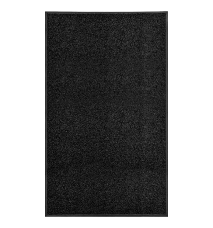 Paillasson lavable Noir 90x150 cm | Mobilier & Déco