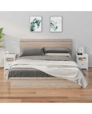 Tables de chevet 2 pcs Blanc 40x35x49 cm Bois de pin massif | Mobilier & Déco