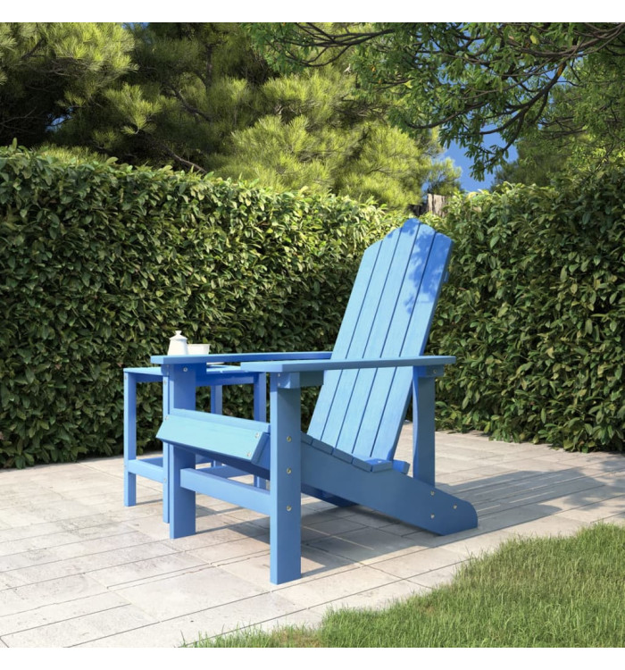 Chaise Adirondack de jardin PEHD bleu marine | Mobilier & Déco
