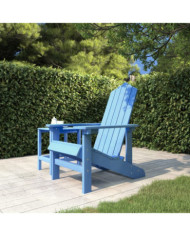 Chaise Adirondack de jardin PEHD bleu marine | Mobilier & Déco
