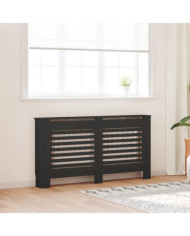 Cache-radiateur noir 152x19x81,5 cm MDF | Mobilier & Déco