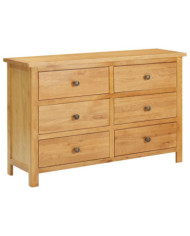 Commode 105x33,5x73 cm Bois de chêne massif | Mobilier & Déco