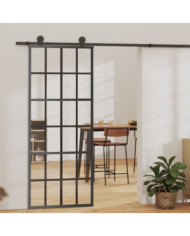 Porte coulissante et quincaillerie Verre ESG/Aluminium 76x205cm | Mobilier & Déco