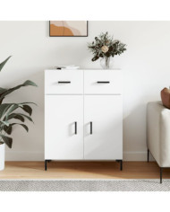 Buffet blanc 69,5x34x90 cm bois d'ingénierie | Mobilier & Déco