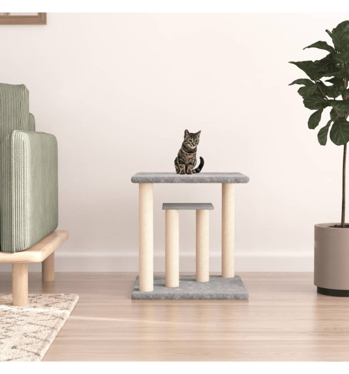 Arbres à chat avec plates-formes gris clair 50 cm | Mobilier & Déco