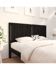 Tête de lit Noir 165,5x4x100 cm Bois massif de pin | Mobilier & Déco