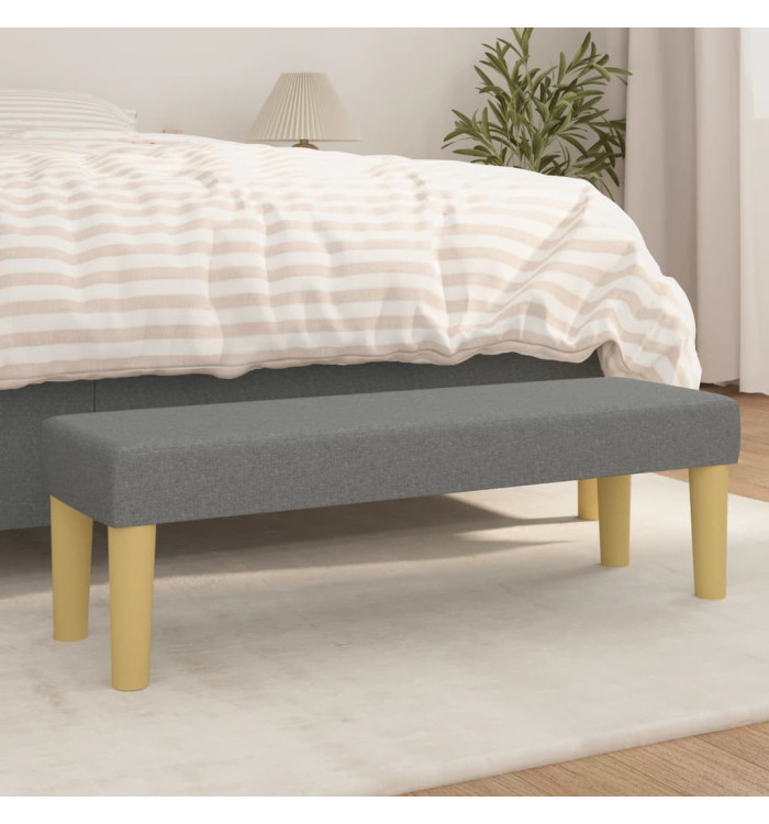 Banc Gris foncé 100x30x30 cm Tissu | Mobilier & Déco