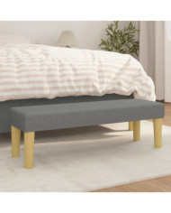 Banc Gris foncé 100x30x30 cm Tissu | Mobilier & Déco