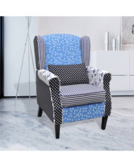 Fauteuil avec design de patchwork Tissu | Mobilier & Déco