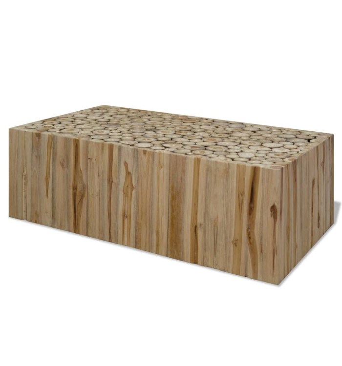 Table basse Teck véritable 90x50x30 cm | Mobilier & Déco