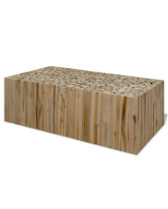 Table basse Teck véritable 90x50x30 cm | Mobilier & Déco