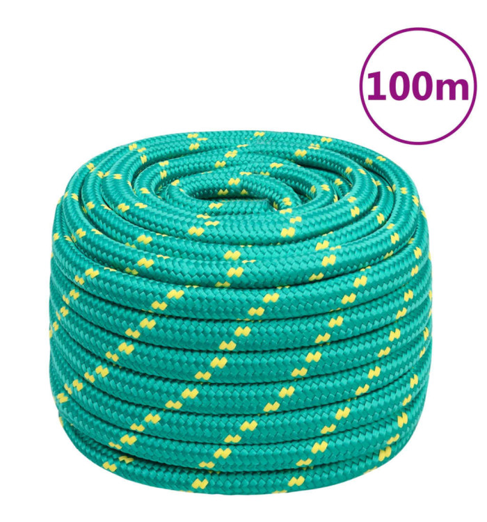 Corde de bateau Vert 20 mm 100 m Polypropylène | Mobilier & Déco