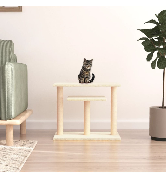 Arbres à chat avec plates-formes crème 62,5 cm | Mobilier & Déco