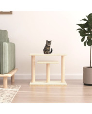 Arbres à chat avec plates-formes crème 62,5 cm | Mobilier & Déco