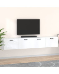 Armoires murales 2 pcs Blanc 100x36,5x35 cm Bois d'ingénierie | Mobilier & Déco