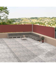 Auvent latéral rétractable Marron 117x1200 cm | Mobilier & Déco