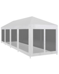 Tente de réception avec 10 parois en maille 12 x 3 m | Mobilier & Déco