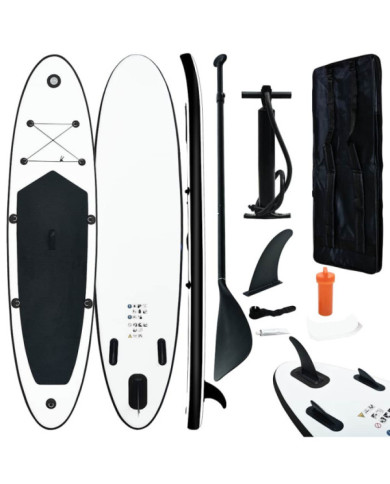 Ensemble de planches SUP gonflables Noir et blanc | Mobilier & Déco