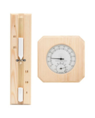 Ensemble 2 en 1 hydrothermographe et minuterie à sable de sauna | Mobilier & Déco