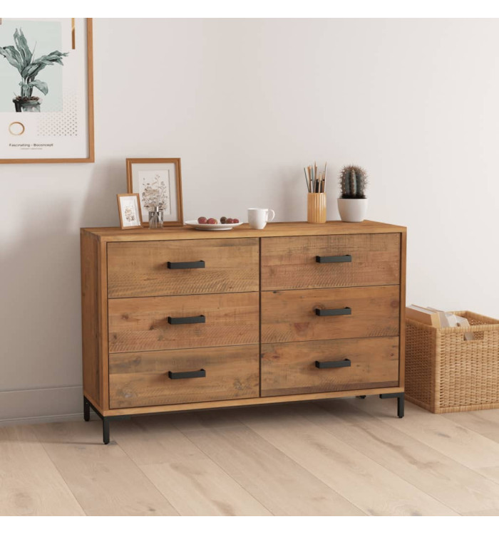 Buffet Marron 110x35x70 cm Bois de pin massif | Mobilier & Déco