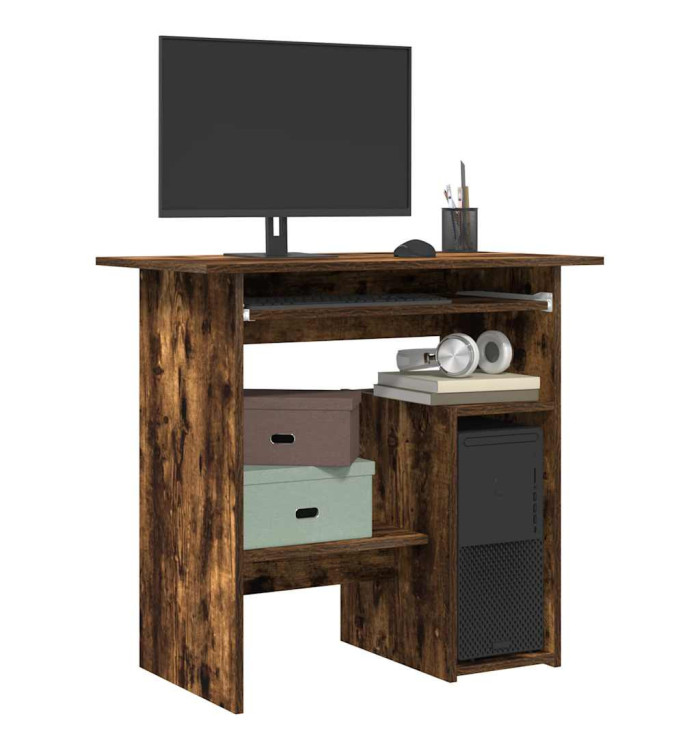 Bureau Chêne fumé 80x45x74 cm Bois d'ingénierie | Mobilier & Déco