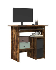 Bureau Chêne fumé 80x45x74 cm Bois d'ingénierie | Mobilier & Déco